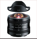 FUJI /TOKINA  SZ 8mm f/2.8 Fisheye Lens for FUJIFILM X(Manual focus)